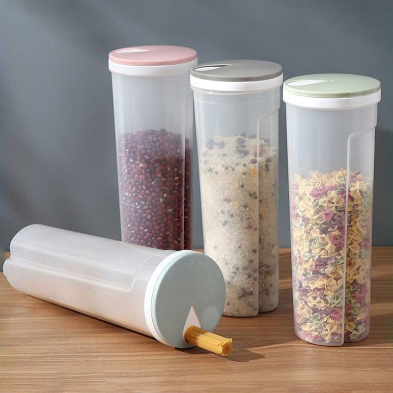 Food Storage With Dividers - Food Grade Plastic Noodle Storage Can