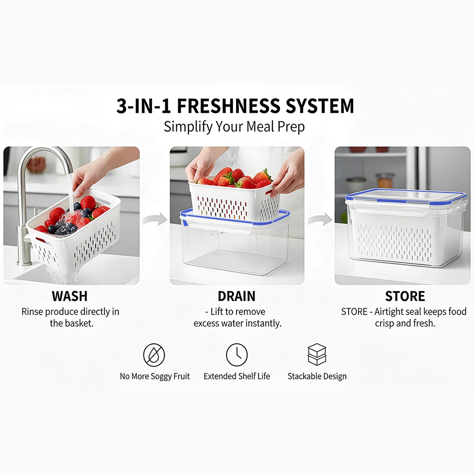 4 In 1 Food Storage Container  - Food Storage Containers ulasan dan harga