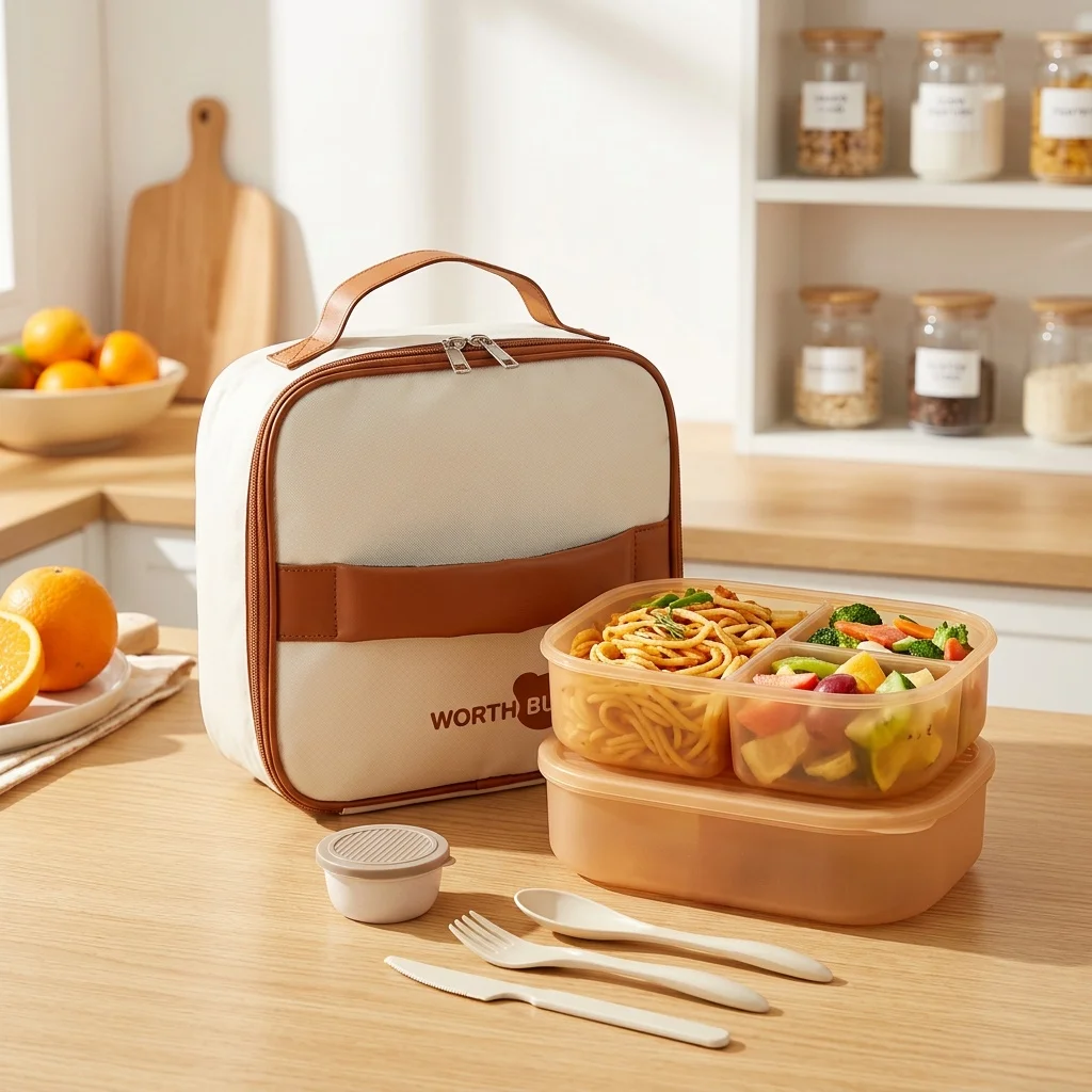 Detachable Plastic Bento Box M - Food Storage With Dividers ulasan dan harga