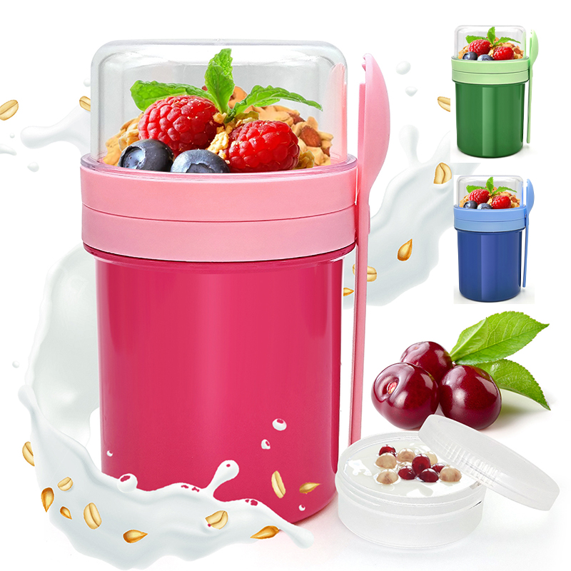 Portable Double Layer Overnigh - Food Storage Meals ulasan dan harga