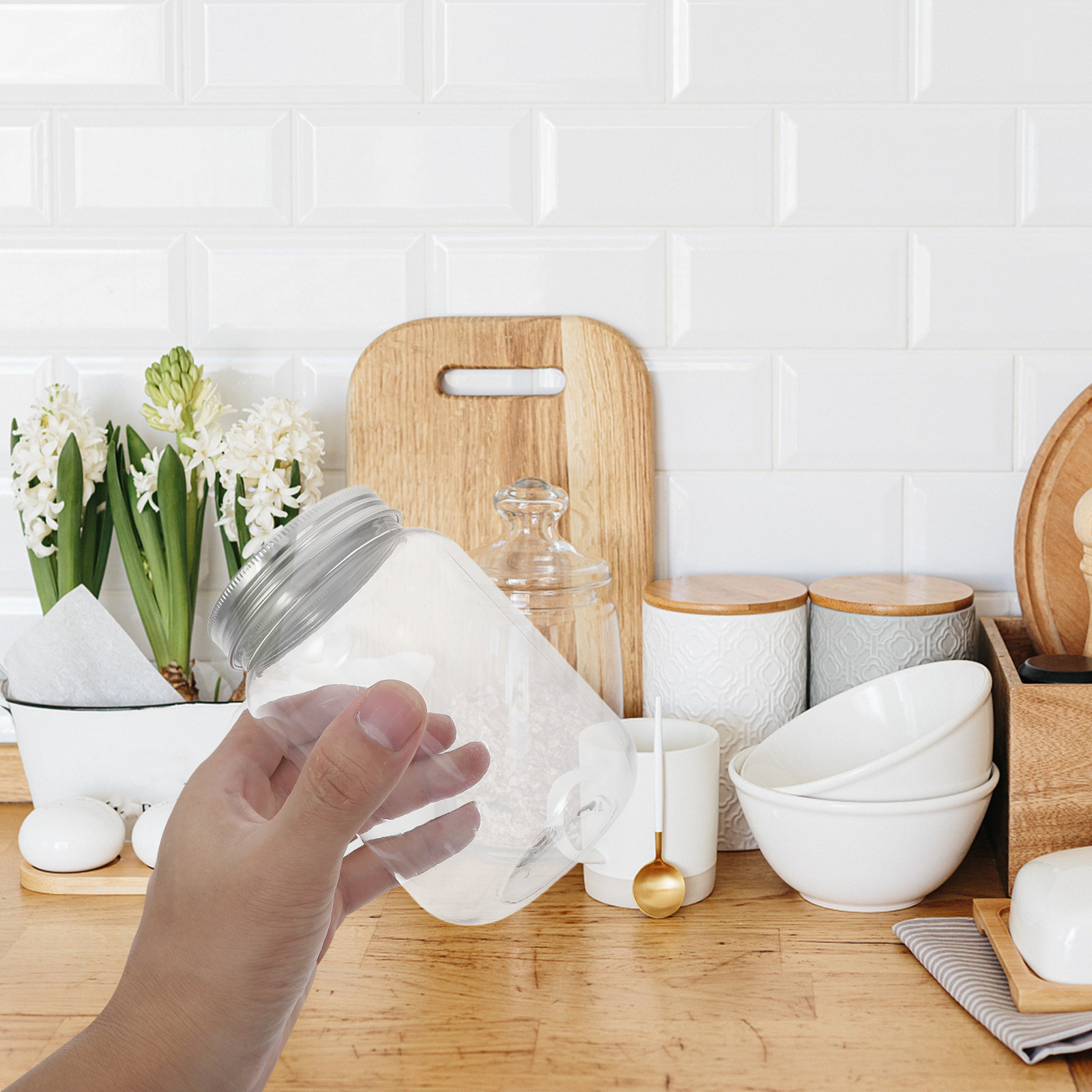 Airtight Food Storage Jars wit - Food Storage Containers ulasan dan harga