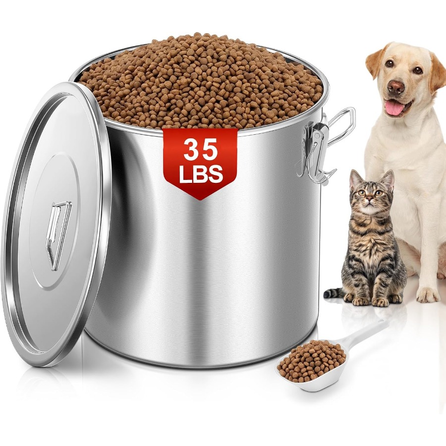 35LBS Airtight Stainless Steel - Food Storage Containers ulasan dan harga