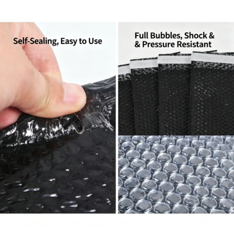 100pcs Black Self-Adhesive Bag - Food Storage Bag ulasan dan harga