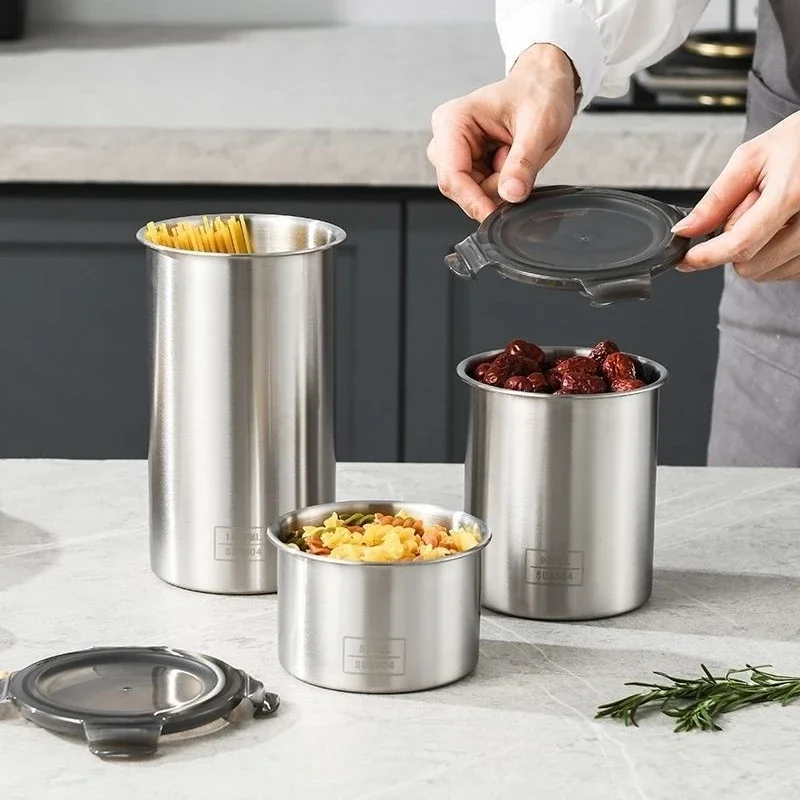 304 Stainless Airtight Contain - Food Storage With Dividers ulasan dan harga
