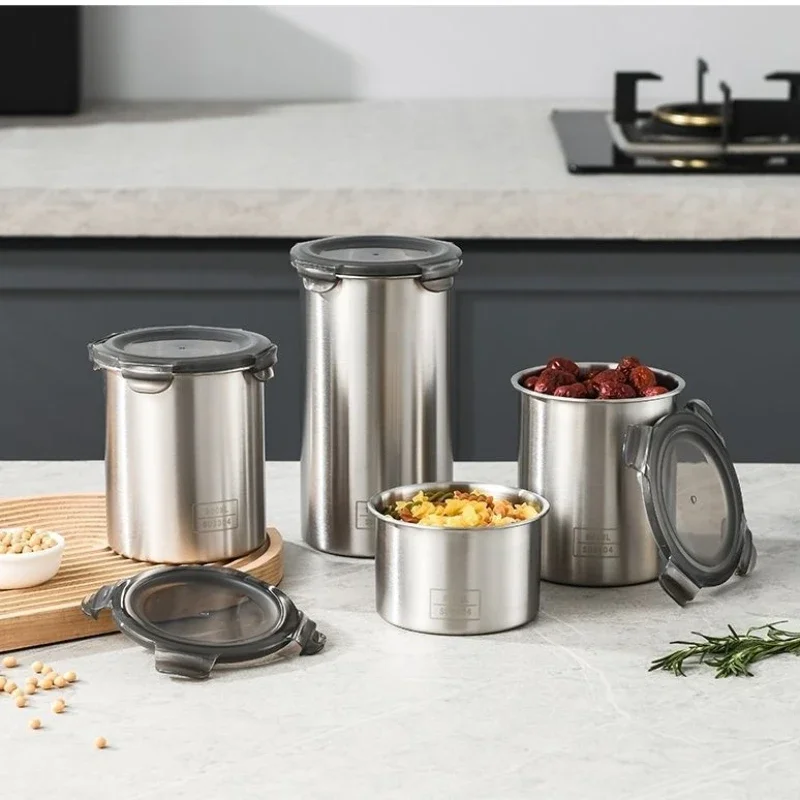 304 Stainless Airtight Contain - Food Storage With Dividers ulasan dan harga