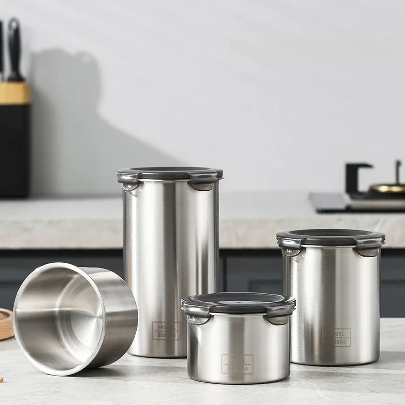304 Stainless Airtight Contain - Food Storage With Dividers ulasan dan harga