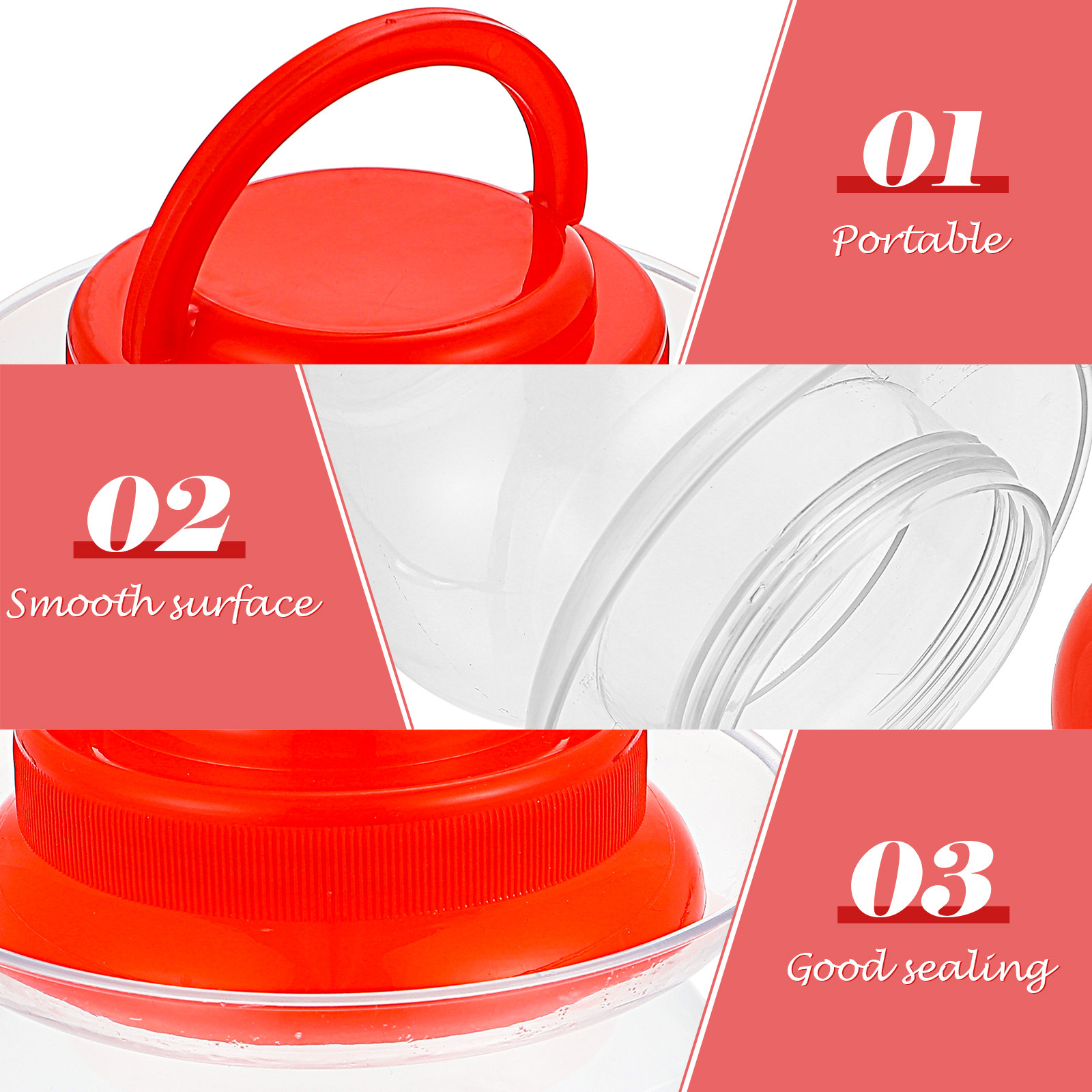 2Pcs Pickle Jar Household Plas - Food Storage Containers ulasan dan harga