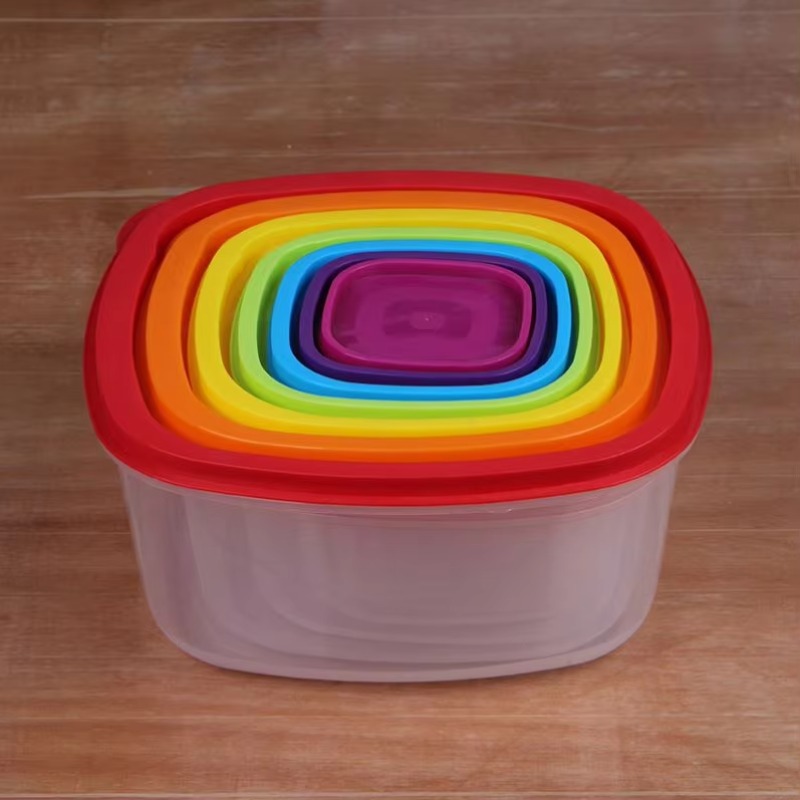 Rainbow 7pcs Food Container Pl - Food Storage Containers ulasan dan harga