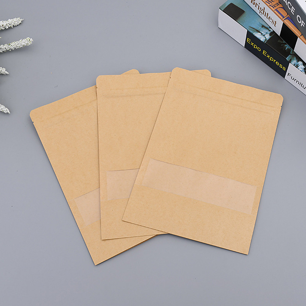 50Pcs Eco Friendly Kraft Paper - Food Storage Bag ulasan dan harga