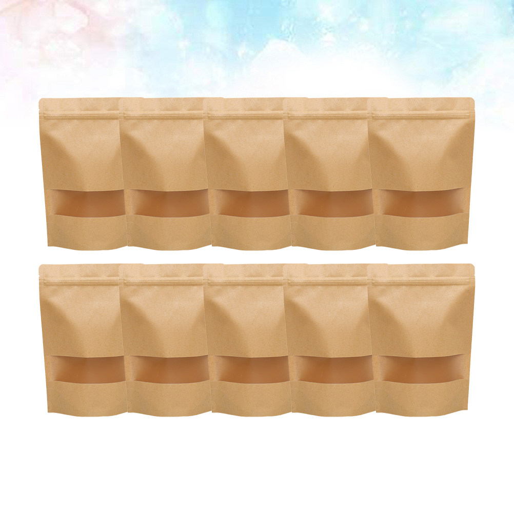 50Pcs Eco Friendly Kraft Paper - Food Storage Bag ulasan dan harga