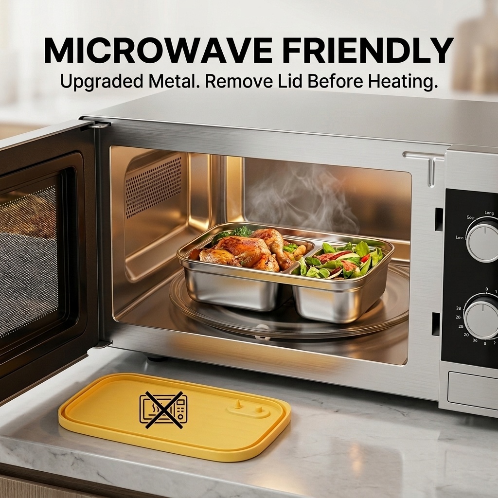 304 Stainless Steel Bento Box  - Food Storage Oven Safe ulasan dan harga