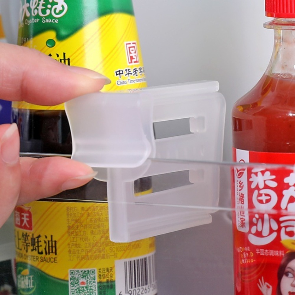 1/4pcs Adjustable Refrigerator - Food Storage With Dividers ulasan dan harga