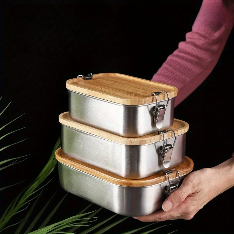 New 304 Stainless Steel Bamboo - Food Storage Oven Safe ulasan dan harga