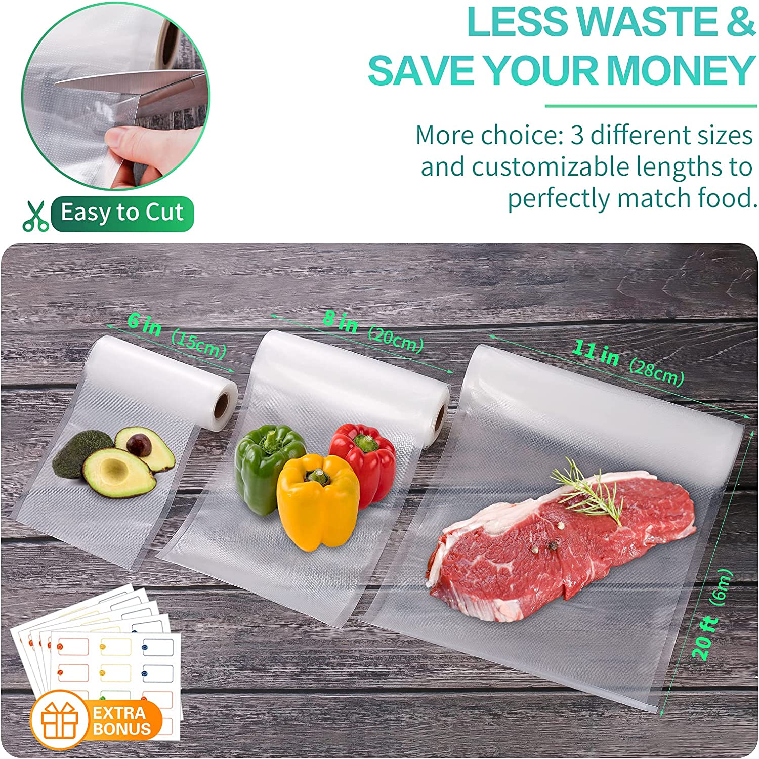 Kitchen Bags For Vacuum Food V - Food Storage Bag ulasan dan harga