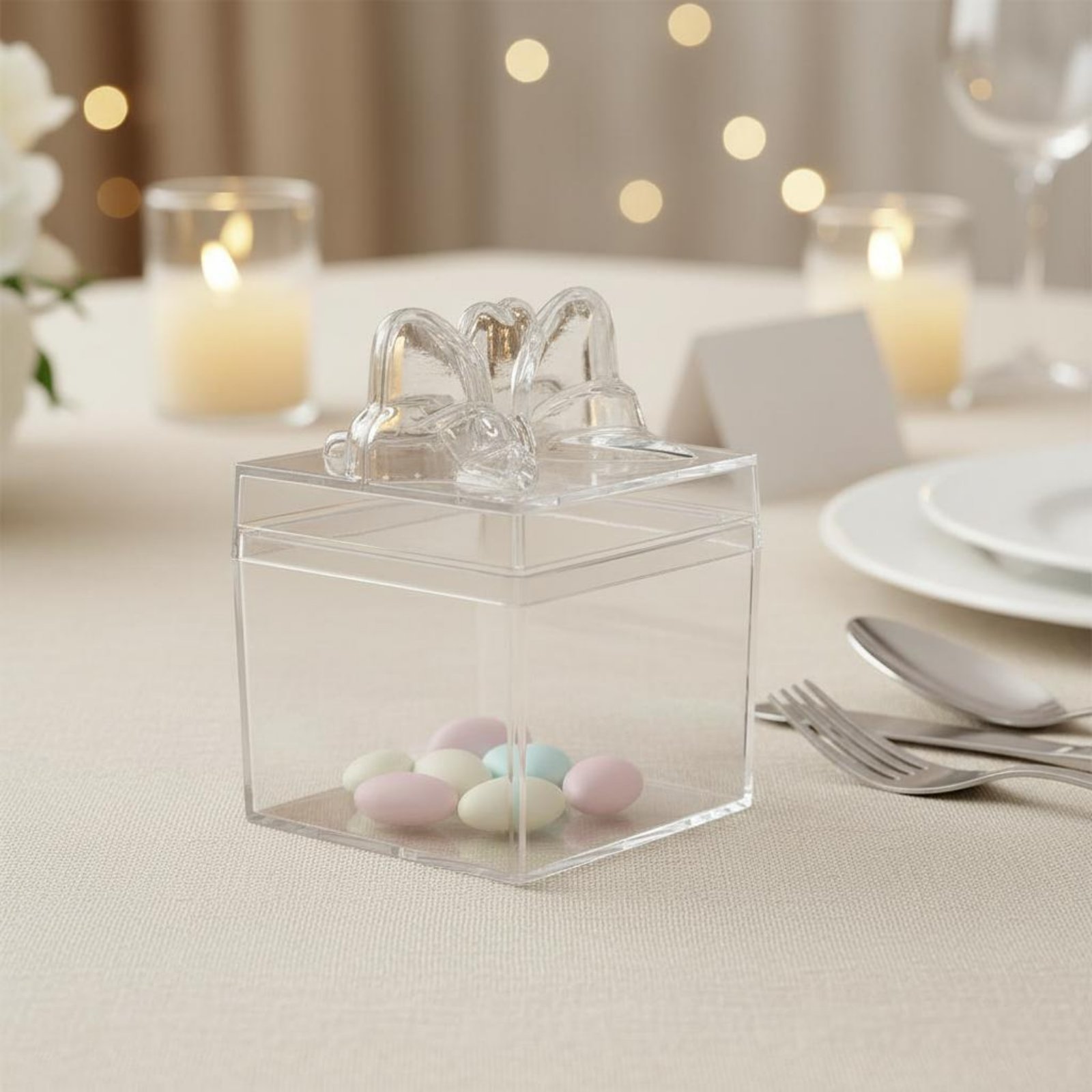 Clear Plastic Candy Box with R - Food Storage Containers ulasan dan harga