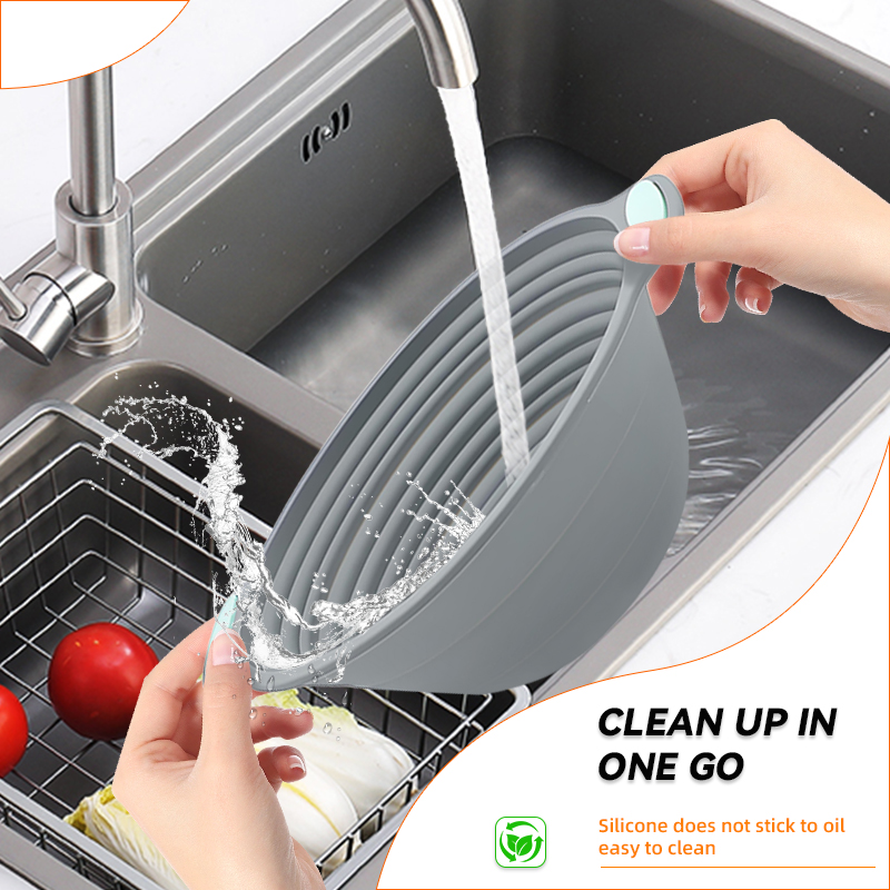 1PC Silicone Foldable Banneton - Food Storage With Dividers ulasan dan harga