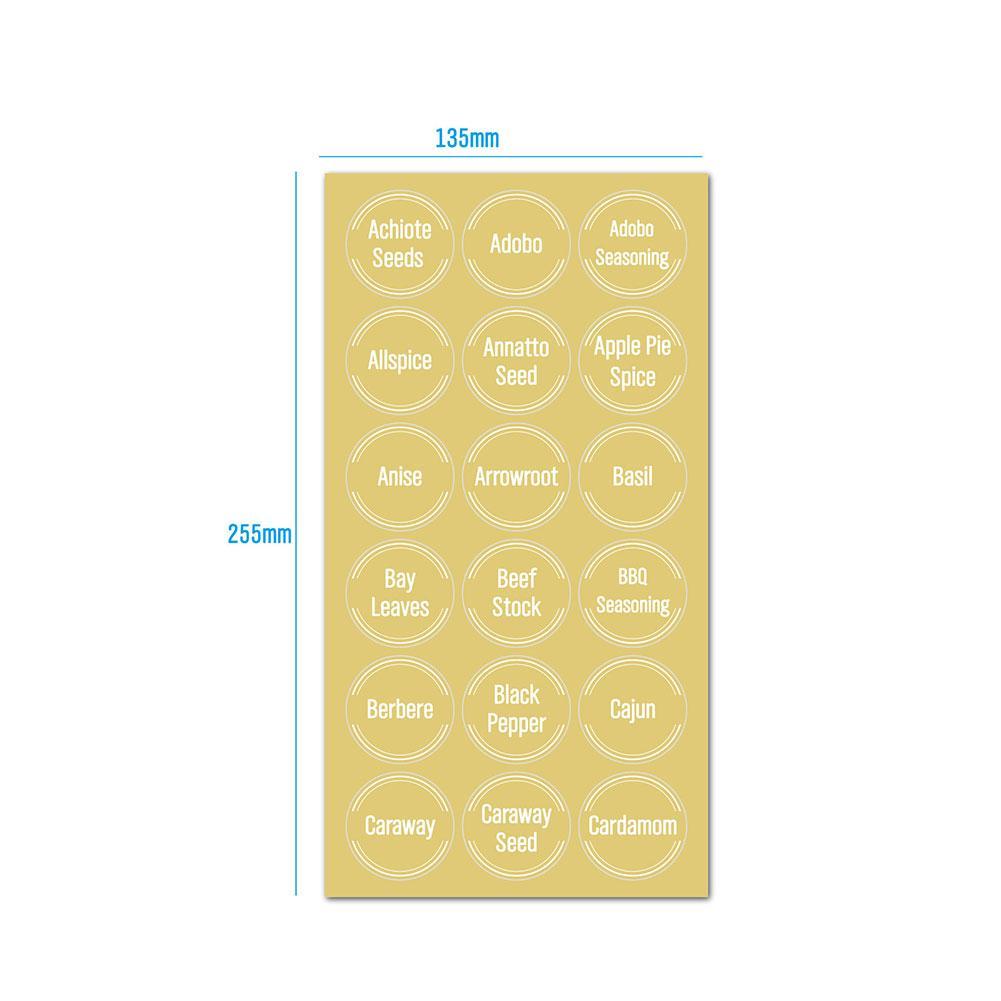 144 Pcs/set Transparent Spice  - Food Storage Labels ulasan dan harga