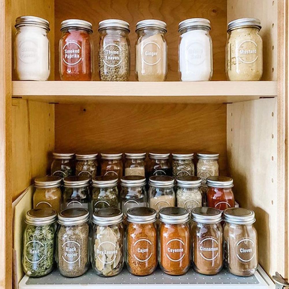 144 Pcs/set Transparent Spice  - Food Storage Labels ulasan dan harga