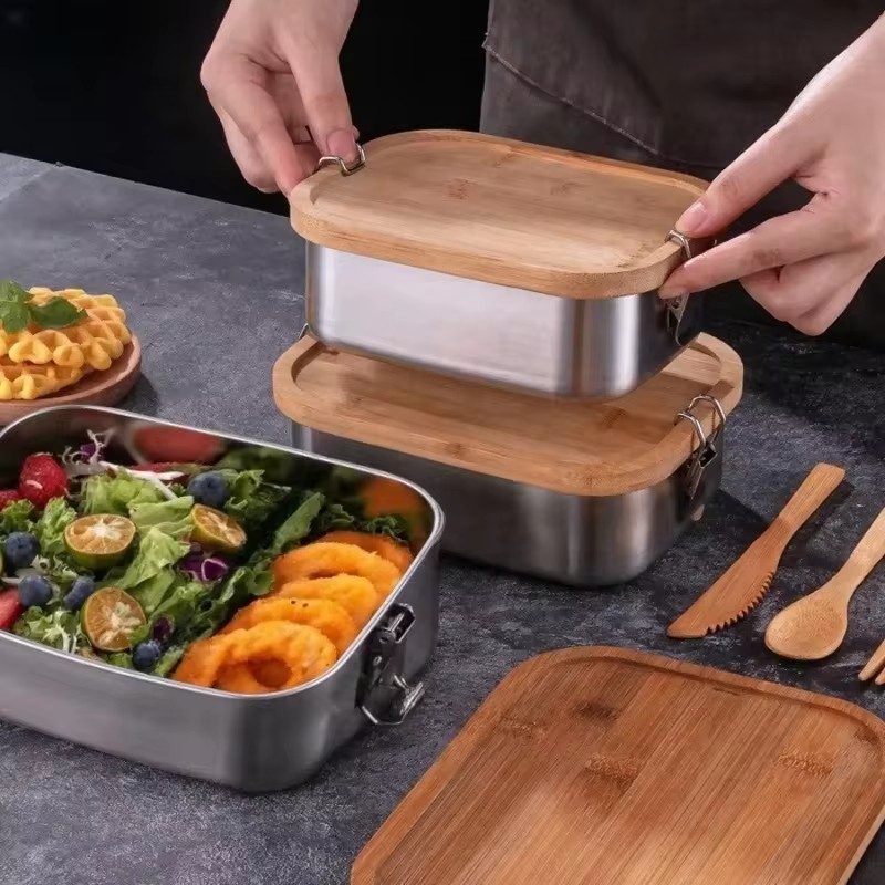 Durable 304 Stainless Steel Lu - Food Storage Meals ulasan dan harga