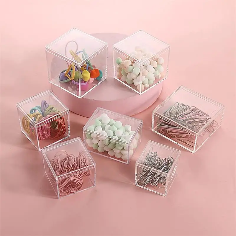 12 PCS Transparent Acrylic Box - Food Storage With Dividers ulasan dan harga