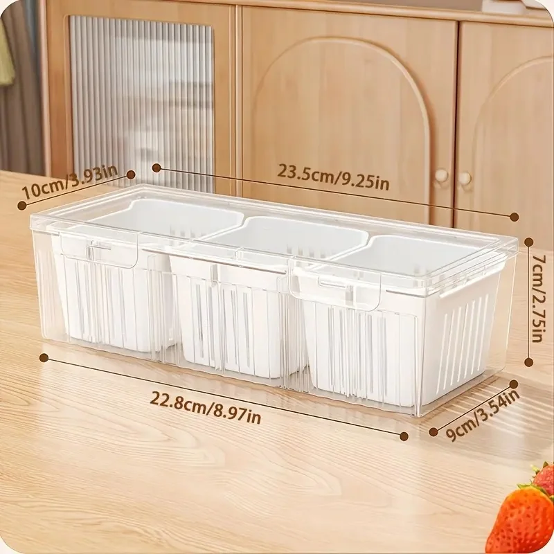 1pc Compartment Food Storage C - Food Storage With Dividers ulasan dan harga