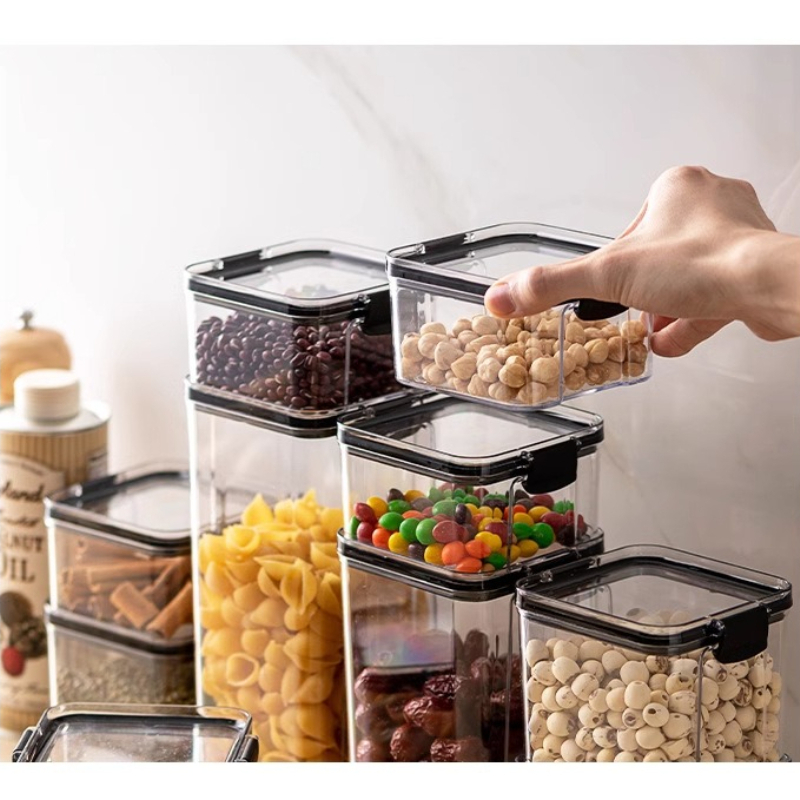 1PC Square Thickened Clear Pla - Food Storage Containers ulasan dan harga