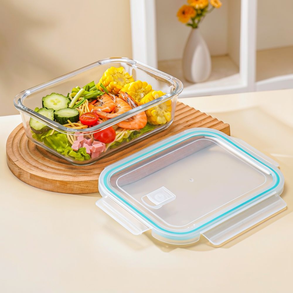 Microwave Safe Glass Bento Lun - Food Storage With Dividers ulasan dan harga
