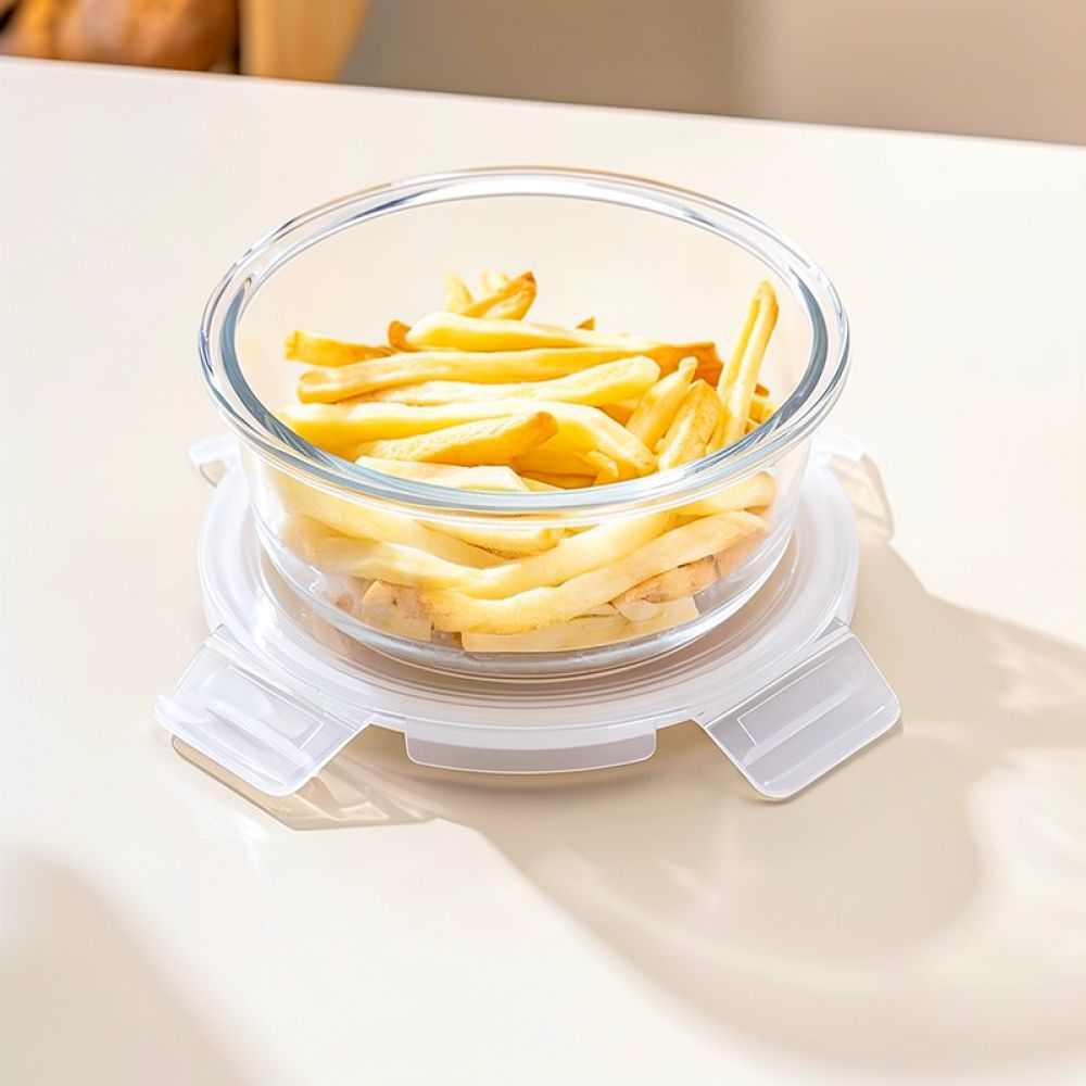 Microwave Safe Glass Bento Lun - Food Storage With Dividers ulasan dan harga