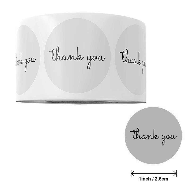 500 Thank You Stickers Roll 25 - Food Storage Labels ulasan dan harga