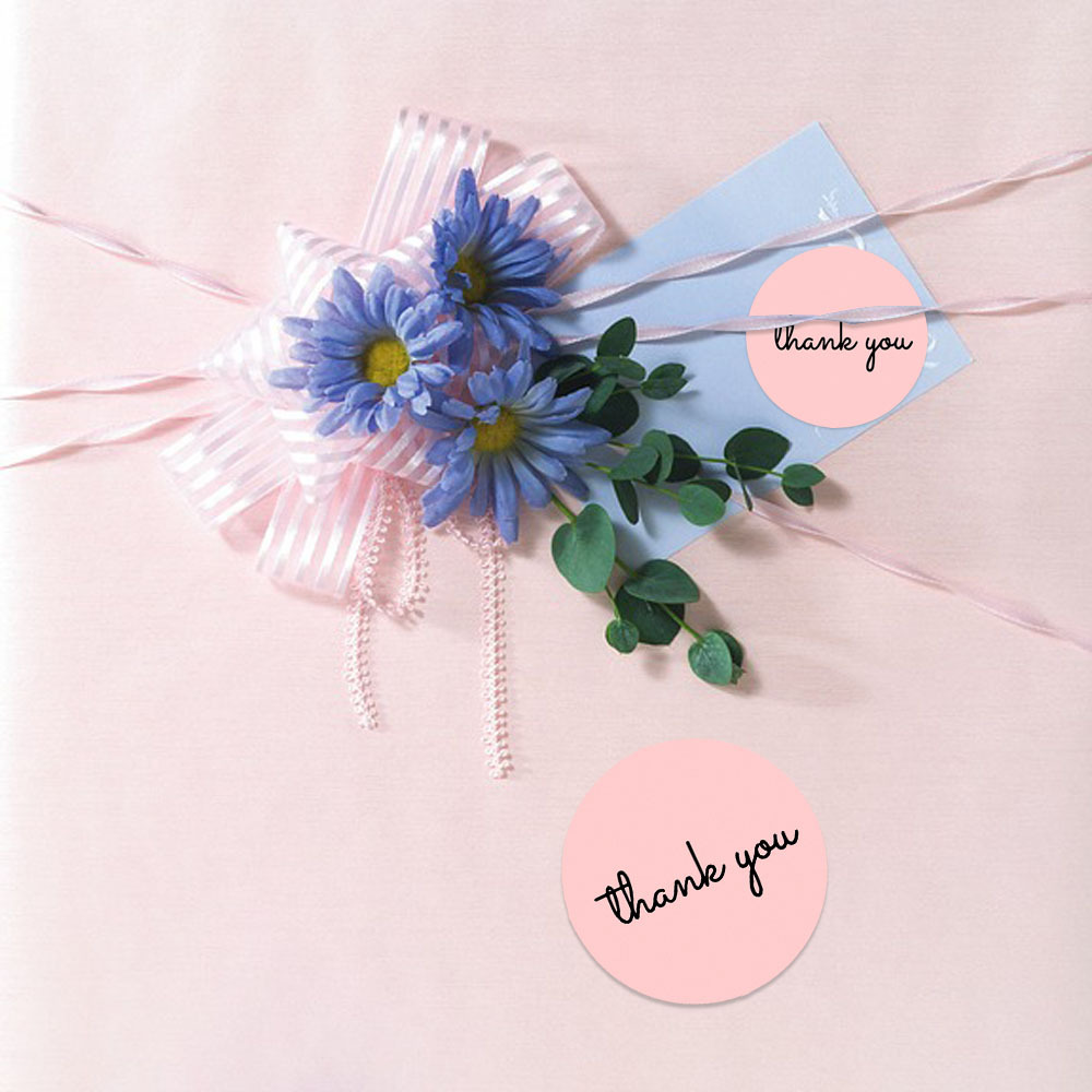 500 Thank You Stickers Roll 25 - Food Storage Labels ulasan dan harga