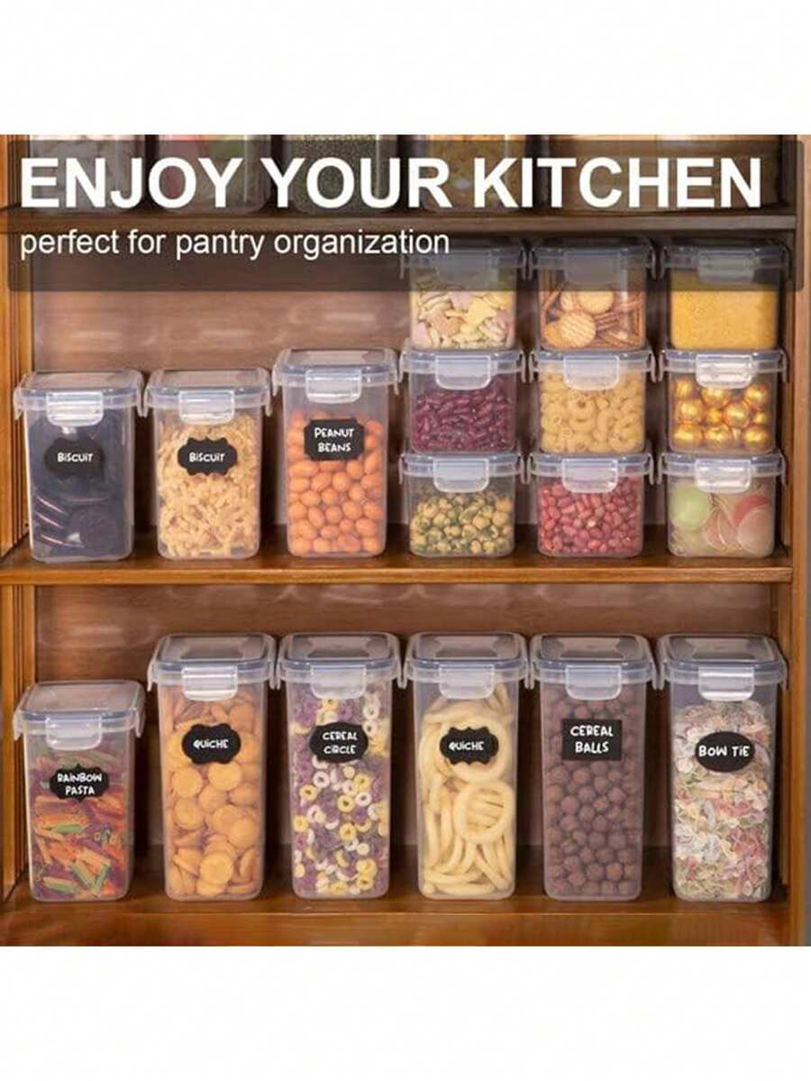 24pcs Airtight Food Storage Co - Food Storage Labels ulasan dan harga