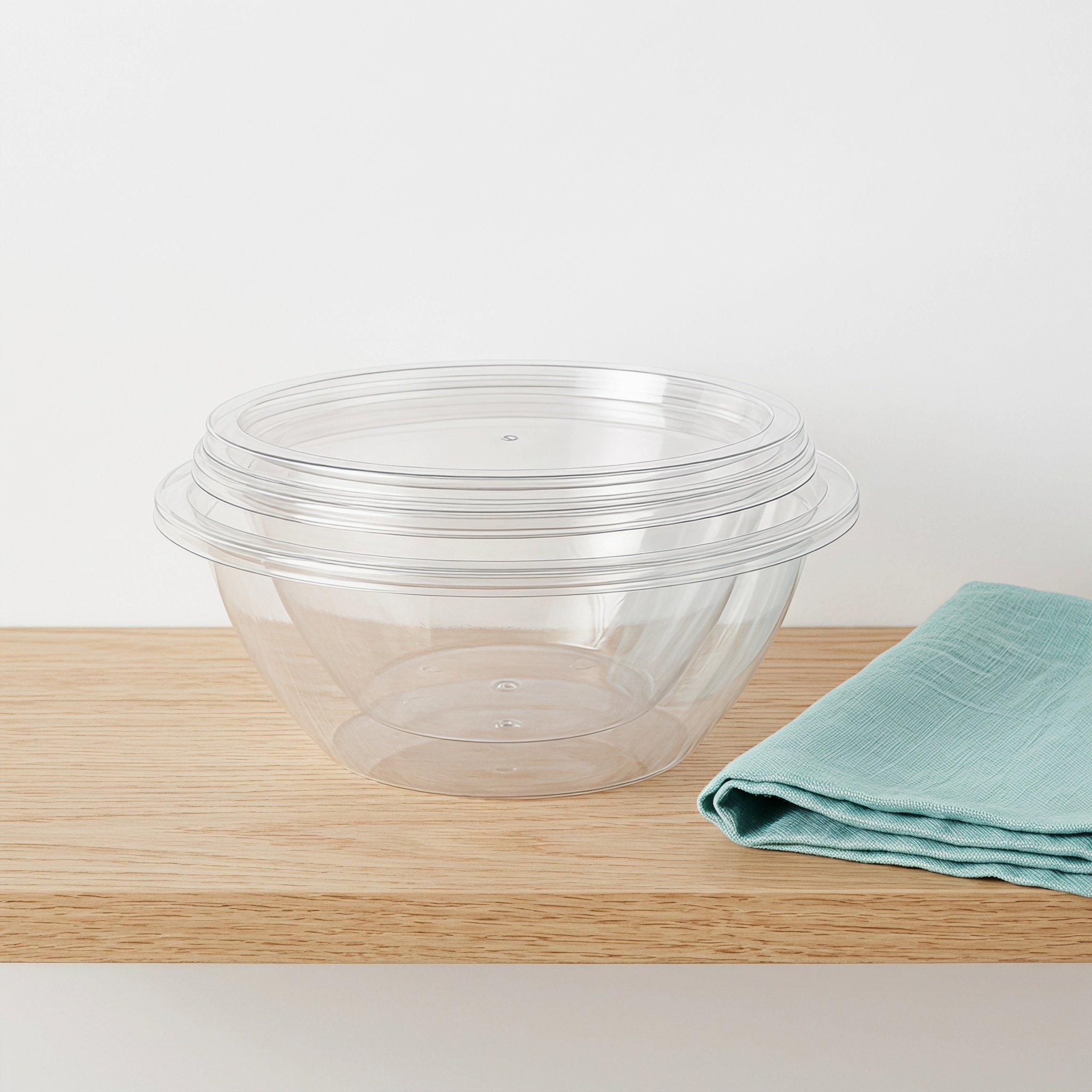 Clear Plastic Mixing Bowls wit - Food Storage Meals ulasan dan harga