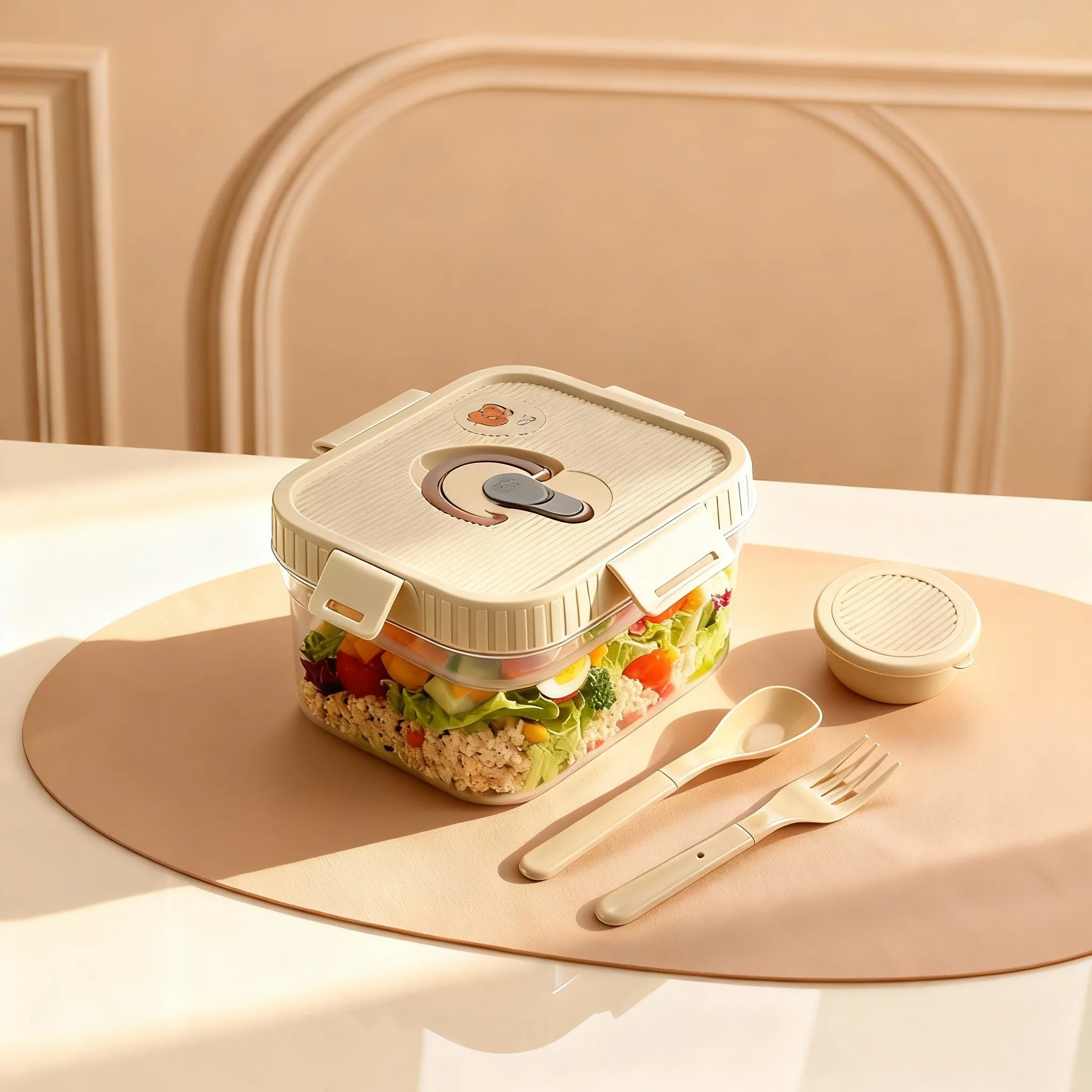 Portable Plastic Double-layer  - Food Storage Oven Safe ulasan dan harga