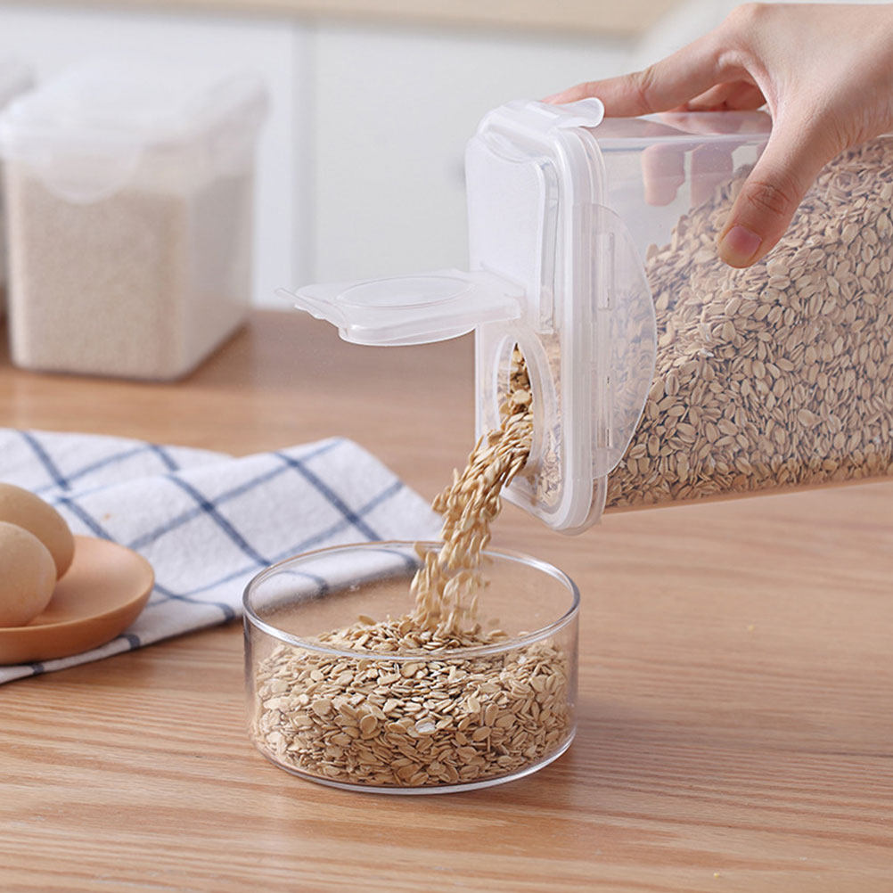 2Pcs Storage Jars Set Clear Pl - Food Storage Containers ulasan dan harga
