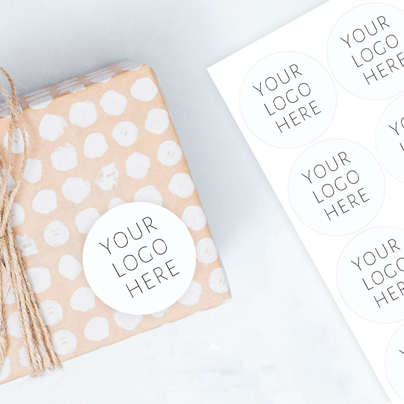 2.5cm-6cm Custom Logo Stickers - Food Storage Labels ulasan dan harga