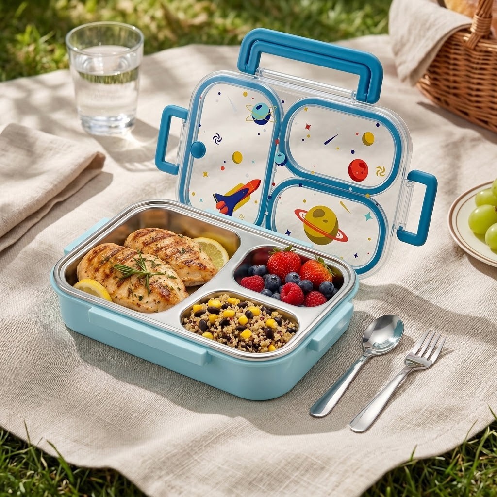 900ML Cute 304 Stainless Steel - Food Storage Oven Safe ulasan dan harga