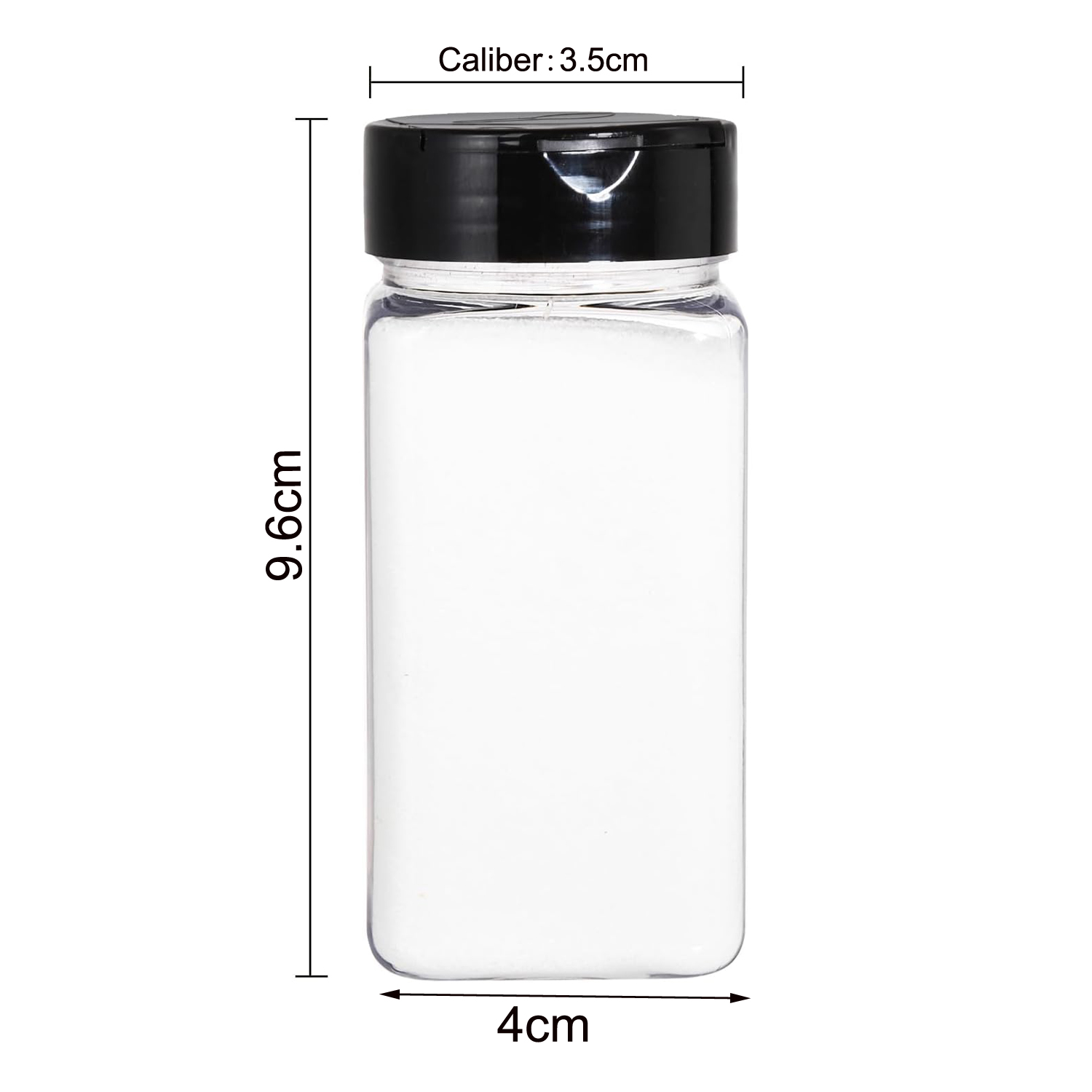 Square Large Plastic Spice Jar - Food Storage Meals ulasan dan harga