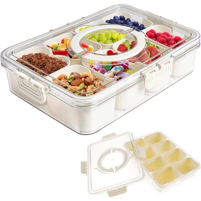 Kitchen Plastic PET 8 Compartm - Food Storage With Dividers ulasan dan harga