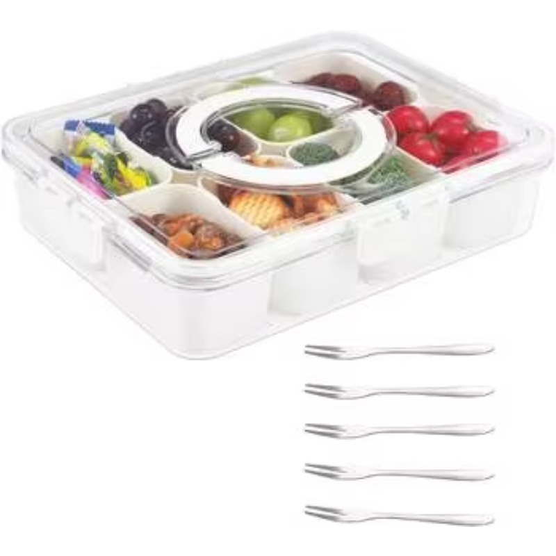 Kitchen Plastic PET 8 Compartm - Food Storage With Dividers ulasan dan harga