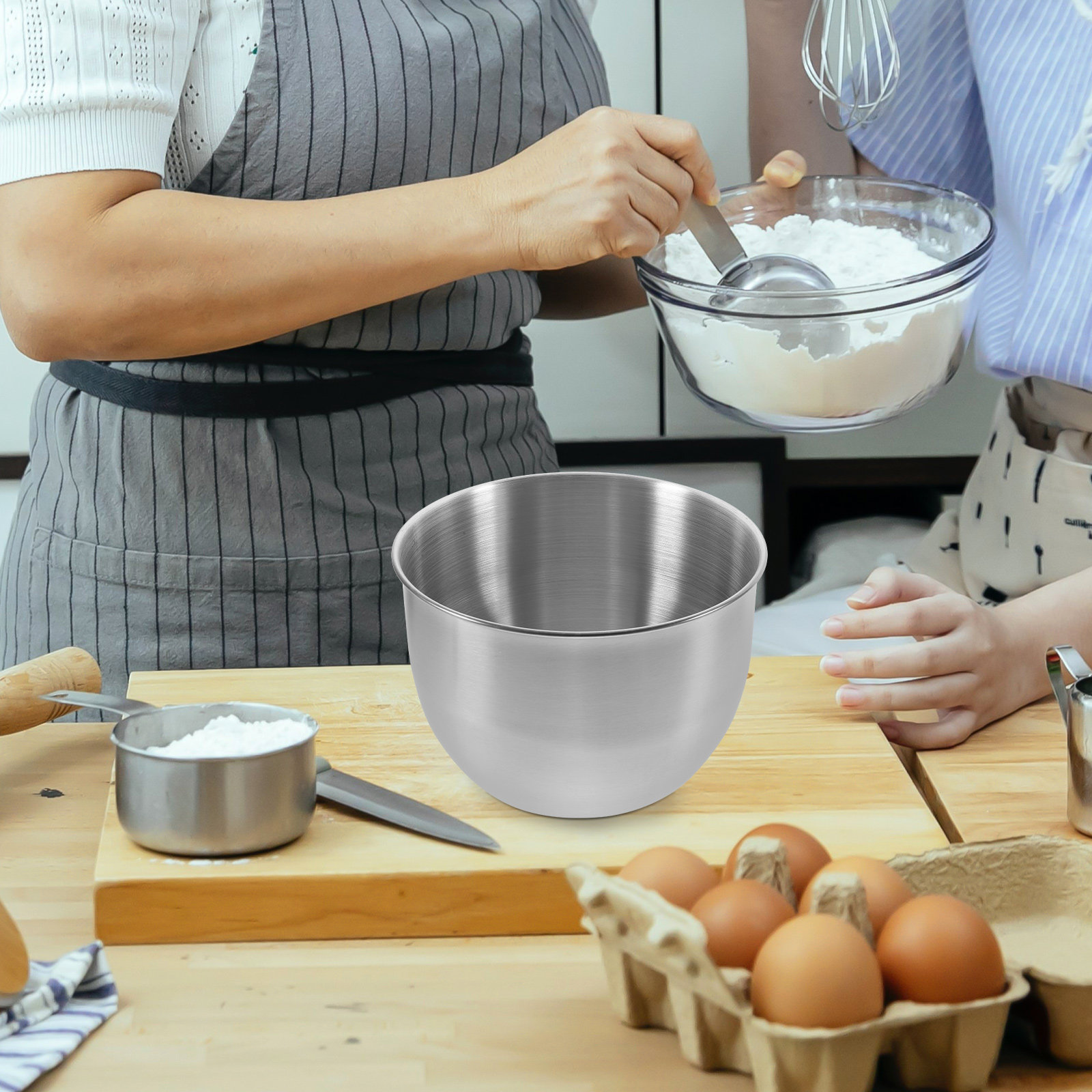 Deep Stainless Steel Mixing Bo - Food Storage Meals ulasan dan harga