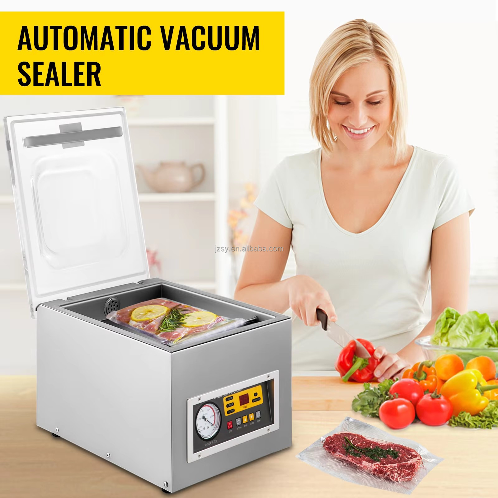 Vacuum Packing Machine Commerc - Food Storage Bag ulasan dan harga